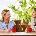 Women Chatting with Beverage
