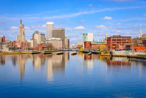 Providence Rhode Island water and skyline